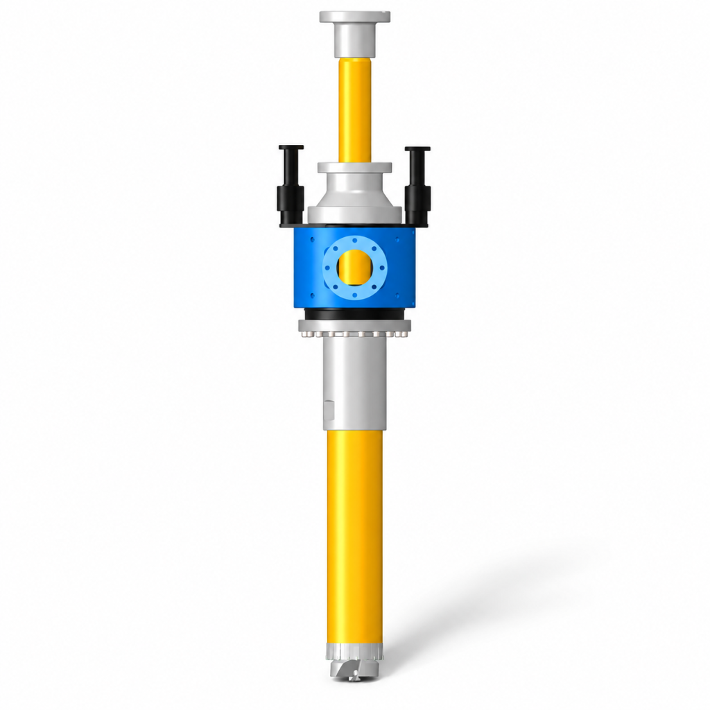 SYSBOHR Geothermie-Bohrsystem D 152,4–219,1 mm mit Doppelkopf und Drehpreventer – Systemübersicht